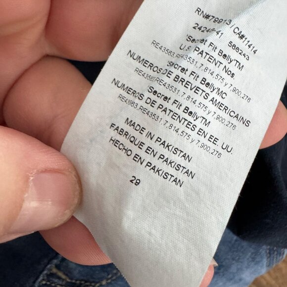 DL1961 full belly panel maternity skinny jeans size 29 - Picture 7 of 8